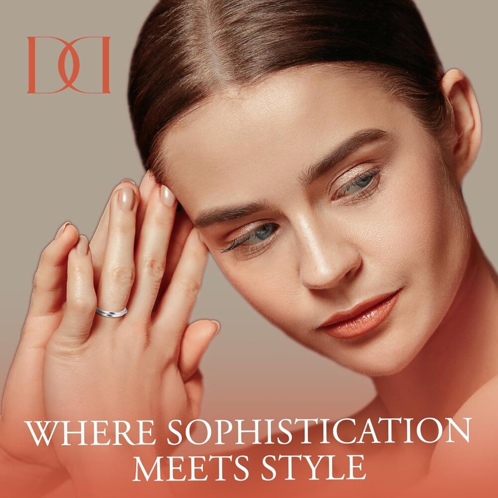 Sterling Silver Interlocking Ring Dainty Stackabl… - image 7